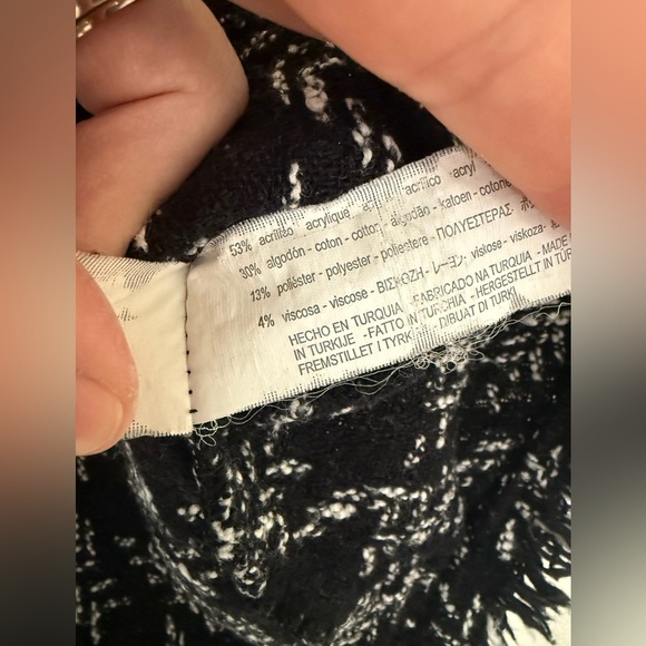 Zara Tweed Peplum Top, size medium - Picture 10 of 10